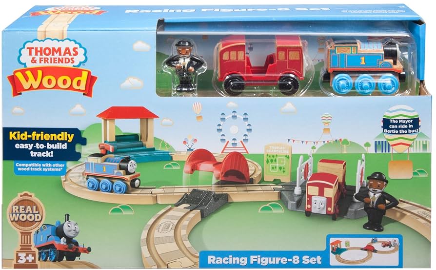きかんしゃトーマス 木製レールシリーズ トーマスとバーティーのレースセット FHM65 n5ksbvb Amazon | きかんしゃトーマス 木製レールシリーズ トーマスと